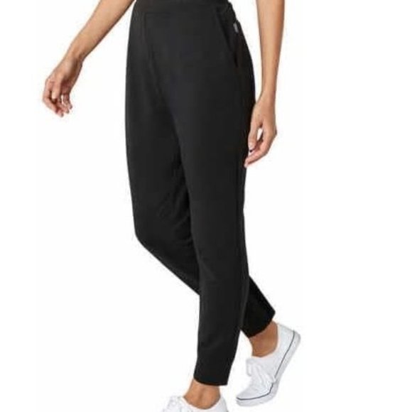 NWT Eddie Bauer Women's Fleece Lounge Jogger 2 Pack Clover/Black Size L $60 H370 - Picture 7 of 7